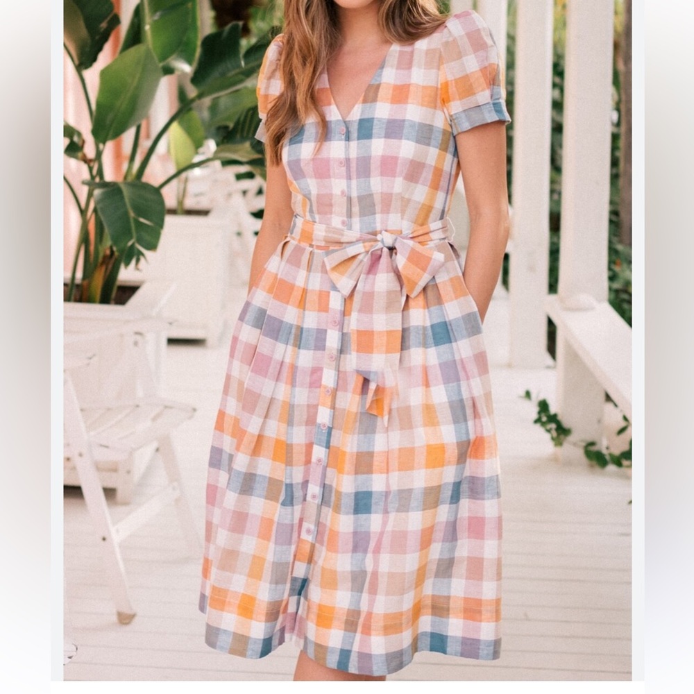 Gal Meets Glam Poppy Button Down Shirtdress, Size 0.